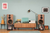 Revival Audio ATALANTE 5 Speakers in Walnut, pair on stands, in room placement

