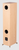 Revival Audio SPRINT 4 Floorstanding Speakers, in Blonde Oak. Image shows individual speaker, back, angled view.

