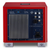 REL T/9x Subwoofer Limited Edition Italian Racing Red, back