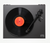 Rega Planar 78 Turntable, overhead view