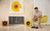 REL T/9x Subwoofer Limited Edition Tangerine Dream, in room