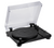 Audio-Technica Turntables Audio Technica AT-LPW50PB Turntable in Piano Black, angled view