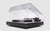 Cambridge Audio Alva TT V2 Bluetooth Turntable, front angled with dustcover