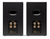 Ruark Sabre-R Bookshelf Speakers in Satin Charcoal Lacquer with Walnut Slat Trim, back