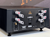 Canor Virtus S1S Solid State Dual-Mono Power Amplifier in Black, back of unit