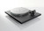 Rega Planar 6 Turntable with ND7 Cartridge in Polaris Grey, angled no dustcover