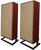 KLH Model 7 Loudspeakers in West African Mahogany (Pair) with Grilles