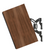 Spendor AW1 On-Wall Speakers in Dark Walnut, Profile on bracket and tilted

