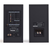Elipson Horus 6B BT Active Speakers in Black Lacquer, rear