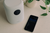 WiiM Sound Smart Speaker in White in room placement