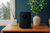 WiiM Sound Smart Speaker in Black in room placement