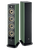 Focal Aria EVO X N° 3 Floorstanding Speaker pair in Moss Green. One without and the other with grille