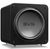 SVS SB-5000 R|Evolution Sealed Box Subwoofer in Black Ash, angled without grille