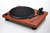 Technics SL-40CBT Direct Drive Bluetooth Turntable in Terracotta Brown, angled without dustcover