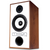 Mission 770 Speakers in Walnut. Individual speaker shown, angled and without grille 
