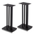 Mission Stancette Speaker Stands in Black, pair angled