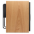 ATC SCM20ASL Active Speakers; individual speaker in Oak, profile view