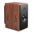 ATC SCM20ASL Active Speakers; individual speaker in Walnut, angled