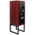 ATC SCM50ASL Active Speakers in Rosewood.  Individual speaker shown on an angle and without grille