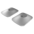KEF LSX II LT Wireless Bookshelf Speakers + P1 Desk Pads EOFY Promotion. Image of Silver Desk Pads