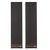 Ruark Talisman-R Floorstanding Speakers in Charcoal with grille, front view, side by side