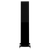 Wharfedale Diamond 12.4 Floorstanding Speakers in Black.  Front of individual speaker shown with Grille