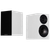 Wharfedale Diamond 12.1 Bookshelf Speakers in White with and without Grille