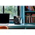 Monitor Audio Radius Desk Pad 4G Isolation Platform shown with Monitor Audio Radius 1 4G Speaker in Gloss Black on desk