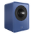 Wharfedale Denton S1 Heritage Loudspeakers in Matte Blue. Individual speaker shown, without grille and angled to the right