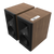 Klipsch The Sevens II Powered Speaker Pair in Walnut, angled without grille