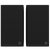 Klipsch The Fives II Powered Speaker pair in Ebony front, with grille
