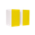 Encel Gelati Bookshelf Speakers in Vanilla White with Lemon Yellow Grilles