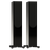 Monitor Audio Silver 300 8G Floorstanding Speakers show in High Gloss Black with Grilles