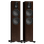 Monitor Audio Silver 500 8G Floorstanding Speakers in European Walnut, front without grilles