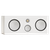 Monitor Audio Silver Centre 8G Speaker, angled in Satin White and without Grille