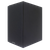 Rotel Amora 5 Bookshelf Speakers.  Angled view of individual speaker in Black shown, with grille