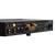 Hegel H150 Streaming Amplifier in Black, angled, rear view
