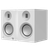 Kanto Audio TUK 2nd Generation 260W Active Speakers in Matte White with Aluminium, angled 