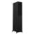 Wharfedale Diamond 12.4i Floorstanding indvidual speaker in Black, angled and shown with Grille.