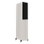 Wharfedale Diamond 12.4i Floorstanding indvidual speaker in Grey, angled and shown with Grille.