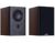 Mission LX-3 MK II Bookshelf Speakers in Walnut, pair, without and with grille