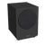 Mission LX-10SUB MKII Active Dynamic Drive IB Subwoofer in Lux Black Matte, angled with grille