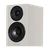 Wharfedale Diamond 12.0i Bookshelf Speakers. Angled view of individual speaker shown in Grey and without grille.