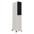 Wharfedale Diamond 12.4i Floorstanding indvidual speaker in Grey, angled and shown with Grille.