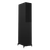 Wharfedale Diamond 12.4i Floorstanding indvidual speaker in Black, angled and shown with Grille.