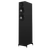 Wharfedale Diamond 12.4i Floorstanding indvidual speaker in Black, angled and shown without Grille.