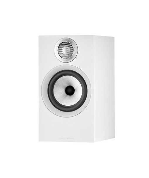 B&W 606 S3 Bookshelf Speaker (Pair) - Matte White