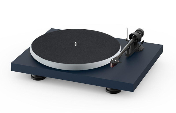 Project Audio Debut Carbon EVO Acryl Turntable - Satin Steel Blue