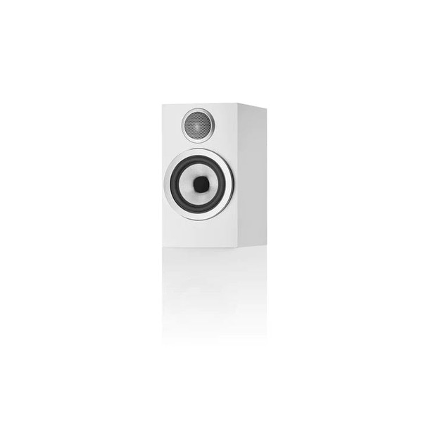  B&W 707 S3 Bookshelf Speakers - White