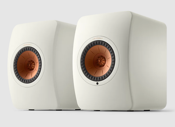 KEF LS50 Wireless II Speakers in Mineral White (pair)